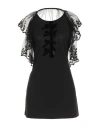 Gaudì Jeans Woman Mini Dress Black Size 8 Polyester, Elastane In Black