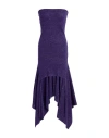 Gaudì Jeans Woman Mini Dress Dark Purple Size Xl Acrylic, Polyester, Metallic Fiber, Polyamide