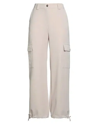 Gaudì Jeans Woman Pants Beige Size 12 Polyester, Viscose, Elastane In Sand