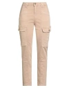 Gaudì Jeans Woman Pants Beige Size 32 Cotton, Elastomultiester, Elastane In Pink