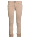 Gaudì Jeans Woman Pants Sand Size 29 Cotton, Elastomultiester, Elastane In Brown
