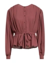 Gaudì Jeans Woman Shirt Antique Rose Size 12 Polyester In Pink