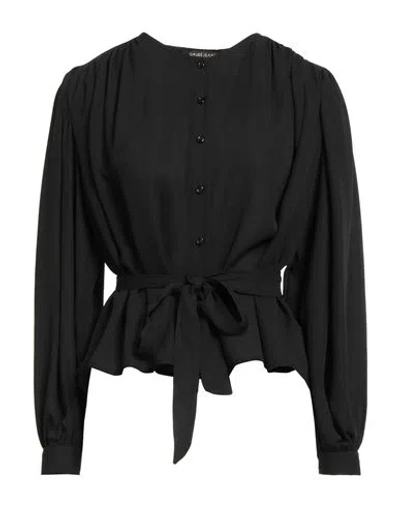 Gaudì Jeans Woman Shirt Black Size 12 Polyester