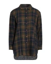 Gaudì Jeans Woman Shirt Navy Size 12 Viscose, Cotton, Metallic Fiber