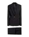 Gaudì Jeans Woman Suit Black Size 12 Polyester, Viscose, Elastane In Black
