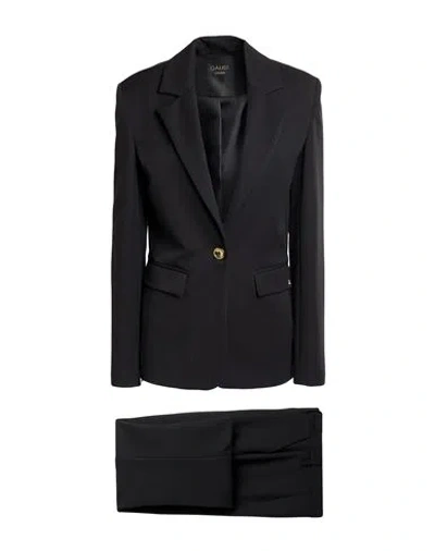Gaudì Jeans Woman Suit Black Size 12 Polyester, Viscose, Elastane