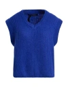 Gaudì Jeans Woman Sweater Blue Size Xs Acrylic, Polyamide, Mohair Wool In Blue
