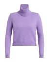 Gaudì Jeans Woman Turtleneck Lilac Size Xs Polyamide, Viscose, Wool, Cashmere In Purple