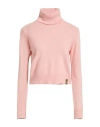 Gaudì Jeans Woman Turtleneck Pink Size Xs Polyamide, Viscose, Wool, Cashmere In Pink