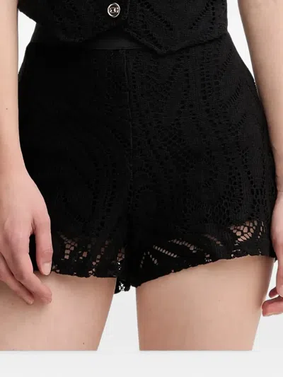 Gaudì Lace Mini Shorts In Black