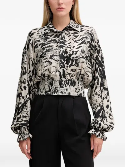 Gaudì Long-sleeved Printed Shirt In Multi