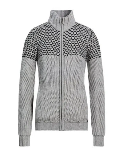 Gaudì Man Cardigan Grey Size Xxl Acrylic, Wool In Gray
