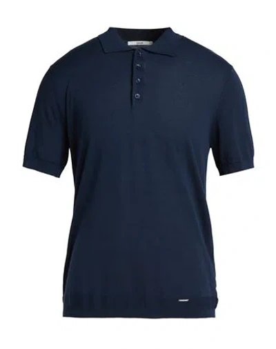 Gaudì Man Polo Shirt Blue Size S Cotton