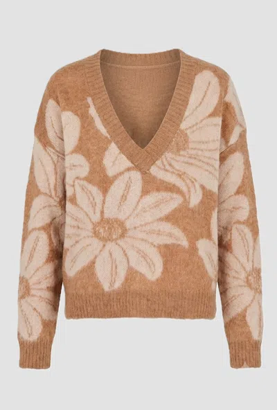 Gaudì Mesh With V-neck Wool Wool Biscuit Woman In Other