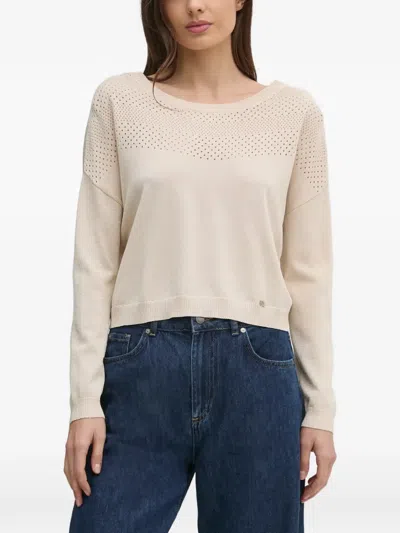 Gaudì Perforated-detailing Sweater In Neutral