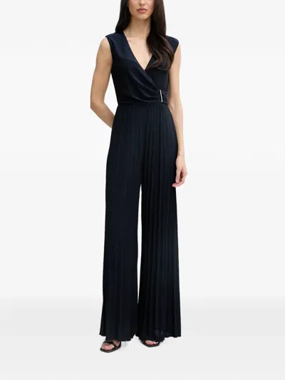 Gaudì Pleated Wrap-design Jumpsuit In Black