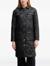 Gaudì Quilted Buttoned Jacket In Black