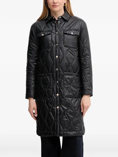 Gaudì Quilted Buttoned Jacket In Black