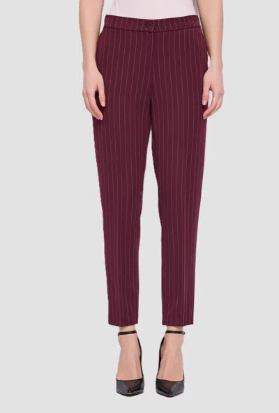 Gaudì Red Women's Laced Pants In Burgundy