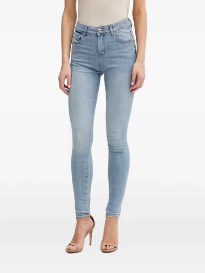 Gaudì Skinny-fit Whiskered Jeans In Blue
