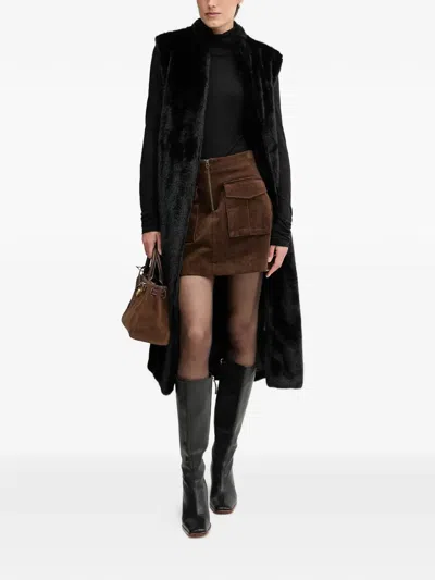 Gaudì Sleeveless Coat In Black