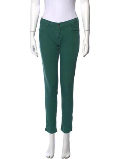 Pre-owned Gaudì Straight Leg Pants In Green