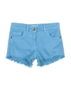 Gaudì Babies'  Toddler Girl Denim Shorts Azure Size 3 Cotton In Blue