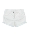 Gaudì Toddler Girl Denim Shorts White Size 3 Cotton In White