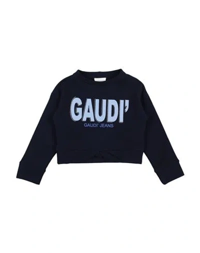 Gaudì Babies'  Toddler Girl Sweatshirt Midnight Blue Size 4 Cotton, Elastane