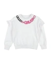Gaudì Toddler Girl Sweatshirt White Size 6 Cotton, Elastane In White