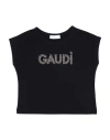 Gaudì Toddler Girl T-shirt Black Size 4 Cotton In Black