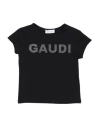 Gaudì Babies'  Toddler Girl T-shirt Black Size 4 Cotton, Elastane