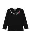 Gaudì Toddler Girl T-shirt Black Size 6 Cotton, Elastane In Black