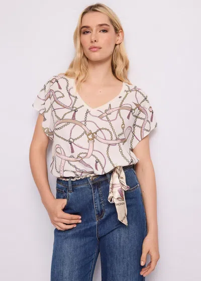 Gaudì T-shirt With Print Woman Tofu In Neutral