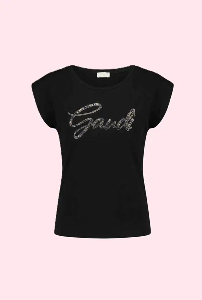 Gaudì T-shirt With Signature Black Woman