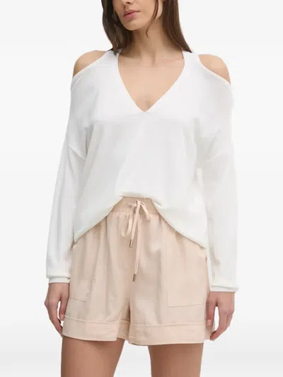 Gaudì V-neck Top In White