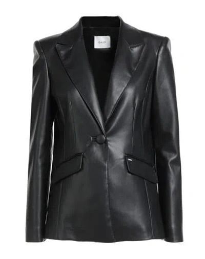 Gaudì Woman Blazer Black Size 10 Polyester, Polyurethane Resin