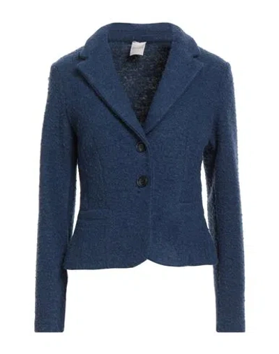 Gaudì Woman Blazer Blue Size 8 Wool, Polyester