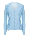 Gaudì Woman Cardigan Azure Size Xl Viscose, Polyamide, Polyester In Blue