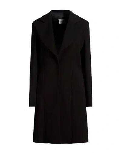 Gaudì Woman Coat Black Size 8 Polyester, Viscose, Elastane