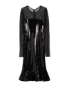 Gaudì Woman Midi Dress Black Size 8 Polyester In Black