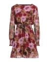 Gaudì Woman Mini Dress Garnet Size 8 Polyester In Red