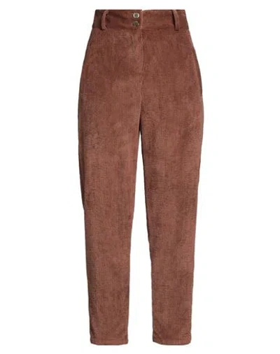 Gaudì Woman Pants Brown Size 8 Polyester, Polyamide, Elastane