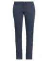 Gaudì Woman Pants Navy Size 30 Cotton, Elastane In Navy Blue