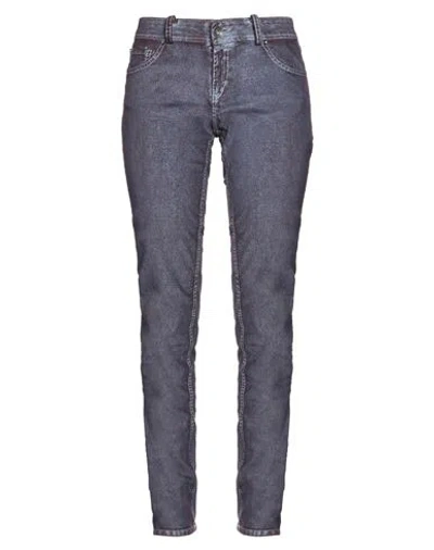 Gaudì Woman Pants Purple Size 28 Cotton, Elastane