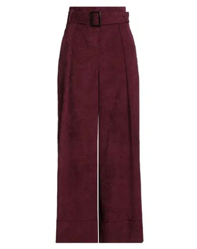 Gaudì Woman Pants Purple Size 8 Polyester, Polyamide, Elastane