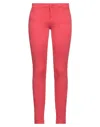Gaudì Woman Pants Red Size 32 Cotton, Elastane In Red