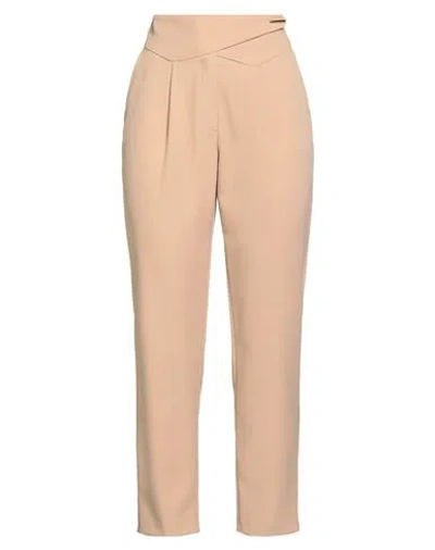 Gaudì Woman Pants Sand Size 10 Polyester, Elastane