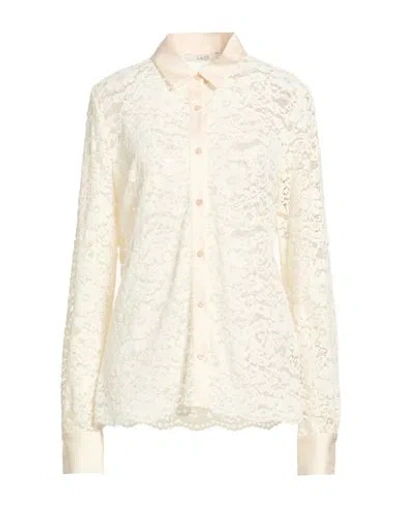Gaudì Woman Shirt Cream Size 12 Polyester, Polyamide In White