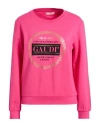 Gaudì Woman Sweatshirt Fuchsia Size S Cotton, Elastane In Pink